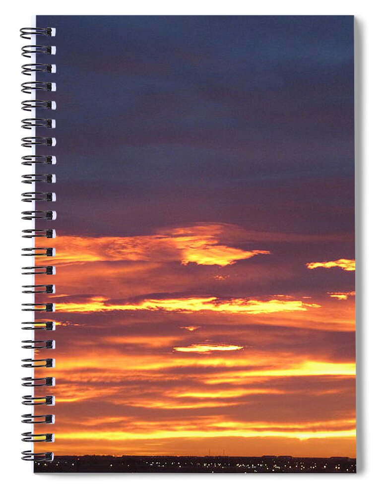 Calgary Spiral Notebook featuring the photograph Early Prairie Sunrise by Donna L Munro