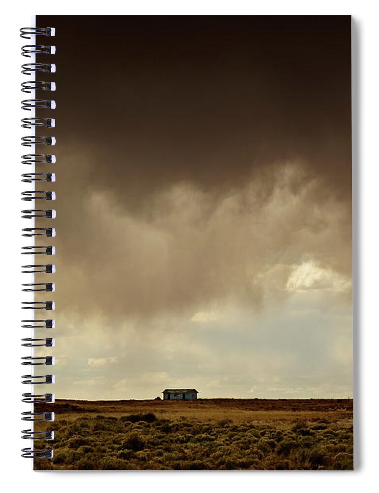 Land Spiral Notebook featuring the photograph Earth and Clouds New Mexico II by David Gordon
