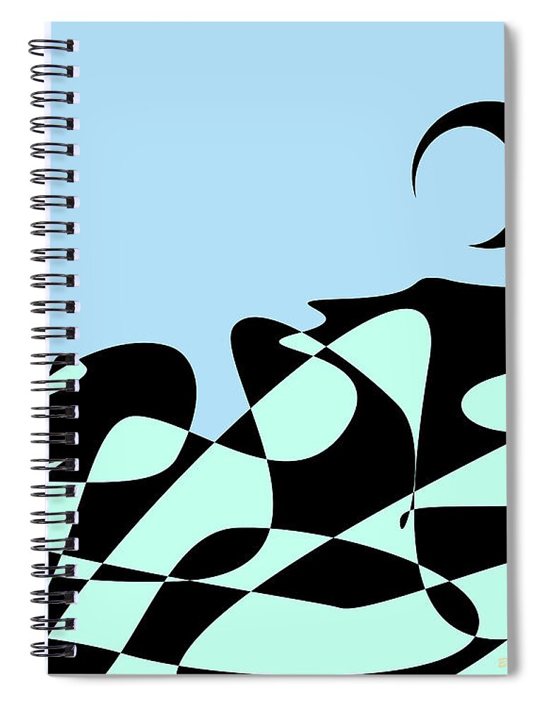 Postmodernism Spiral Notebook featuring the digital art Earth from the Outer Atmosphere by David Bridburg