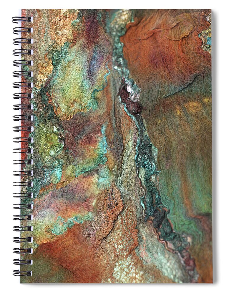 Russian Artists New Wave Spiral Notebook featuring the photograph Earth of India by Marina Shkolnik