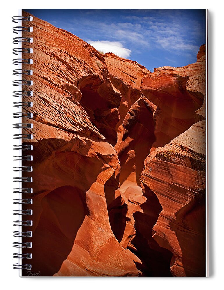 Antelope Spiral Notebook featuring the photograph Earth's Erosion by Farol Tomson