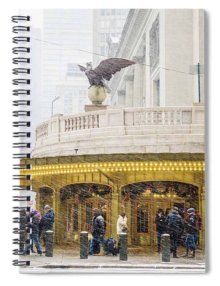 Cab Spiral Notebook featuring the photograph East 42nd by June Marie Sobrito