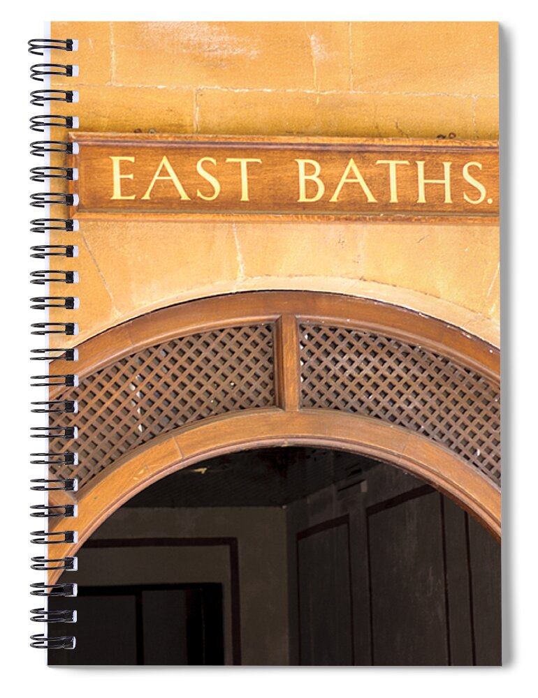 East Baths Spiral Notebook featuring the photograph East Baths by Christi Kraft