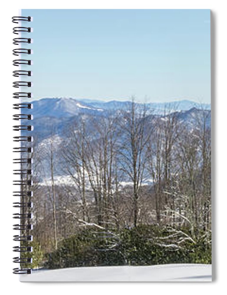 Snowscape Spiral Notebook featuring the photograph Easterly Winter View by D K Wall