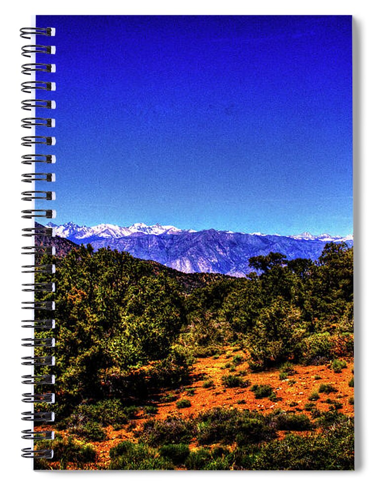 California Spiral Notebook featuring the photograph Eastern Sierras from the White Mountains by Roger Passman