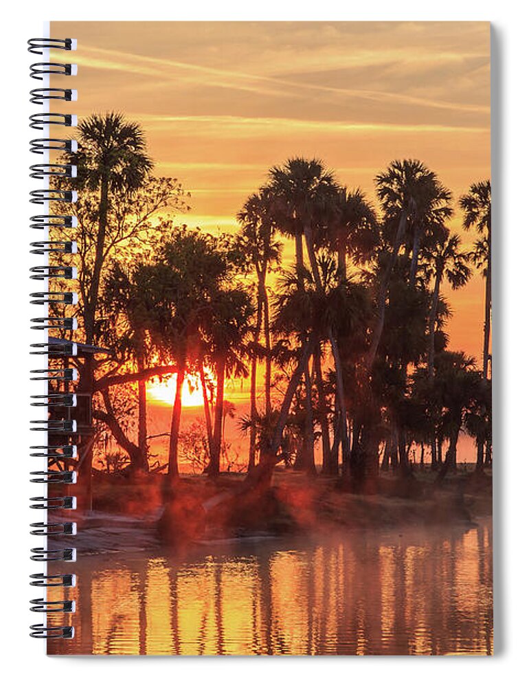 Florida Spiral Notebook featuring the photograph Econ River Sunrise by Stefan Mazzola