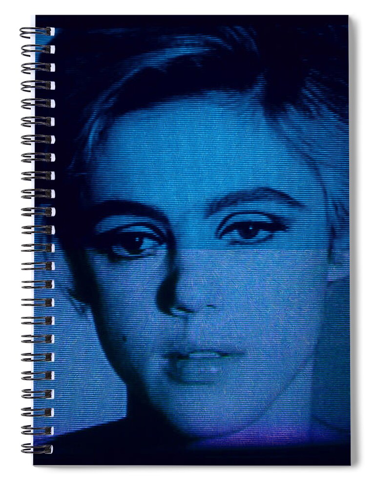  Spiral Notebook featuring the painting Edie 3 by Steve Fields