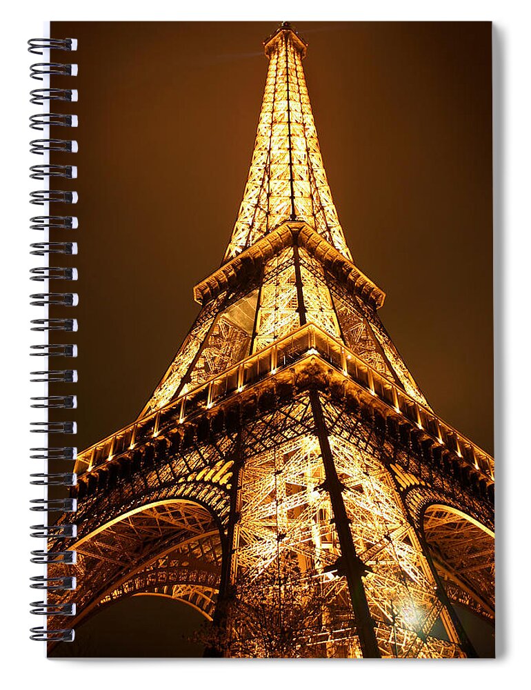 Eiffel Spiral Notebook featuring the photograph Eiffel by Skip Hunt