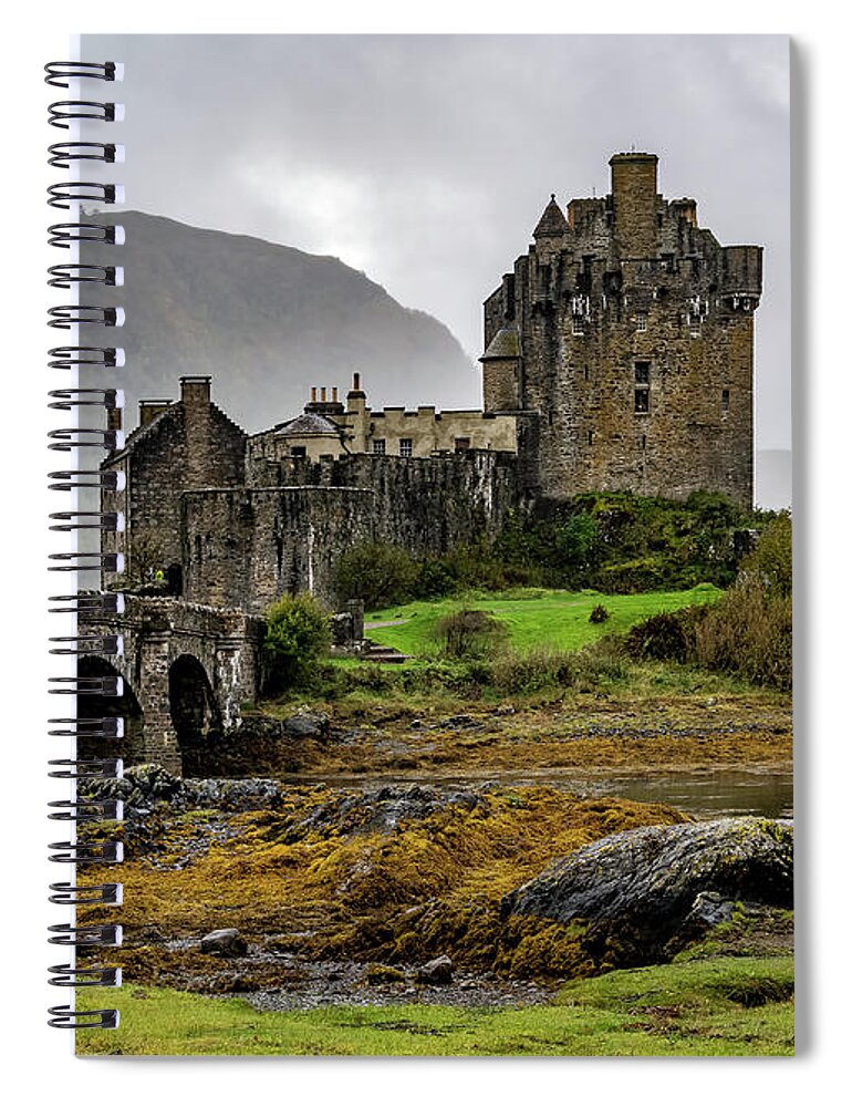 Eilean Donan Castle Spiral Notebook featuring the photograph Eilean Donan Castle by Sue Karski