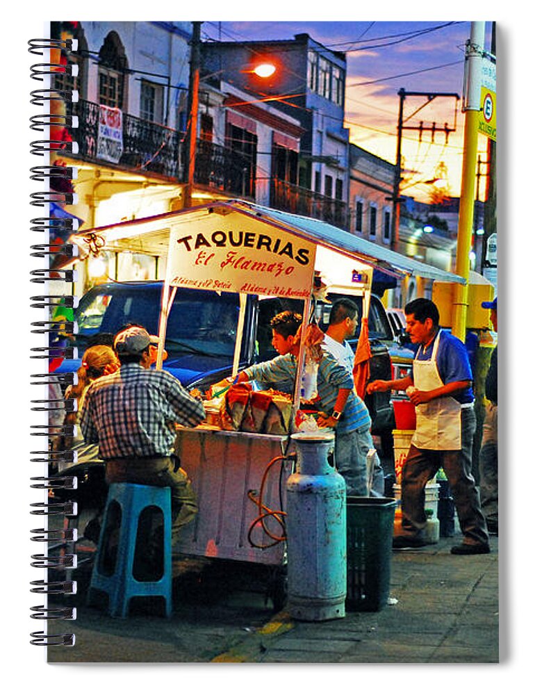 Skip Hunt Spiral Notebook featuring the photograph El Flamazo by Skip Hunt