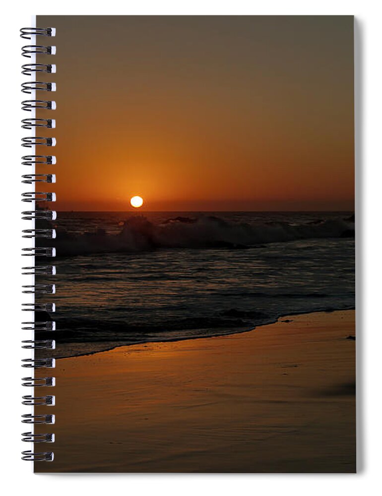 El Matador State Beach Spiral Notebook featuring the photograph El Matador Sunset by Ivete Basso Photography