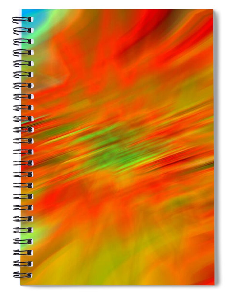 Abstract Photograph Spiral Notebook featuring the photograph Electric Abstract by Kelly Holm