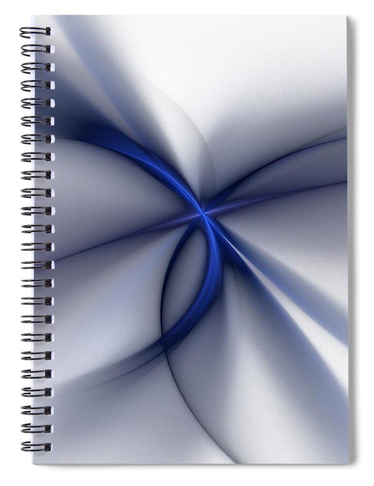 Fantasy Spiral Notebook featuring the digital art Elegance by David Lane