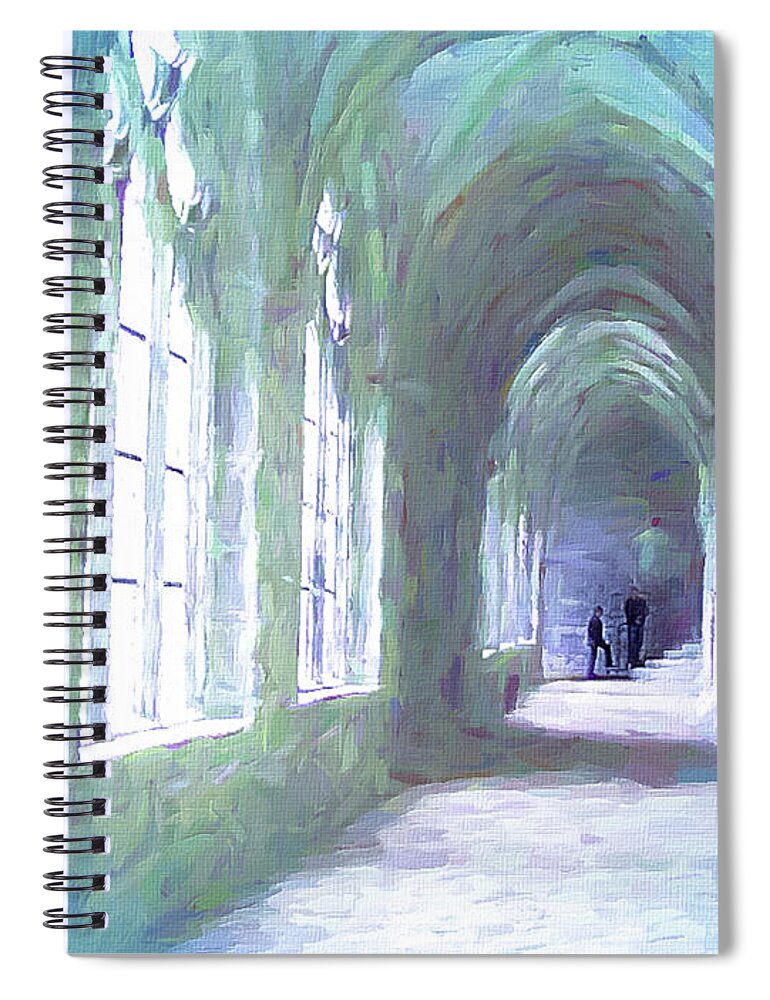 Mona Stut Spiral Notebook featuring the digital art Elegant Archway by Mona Stut