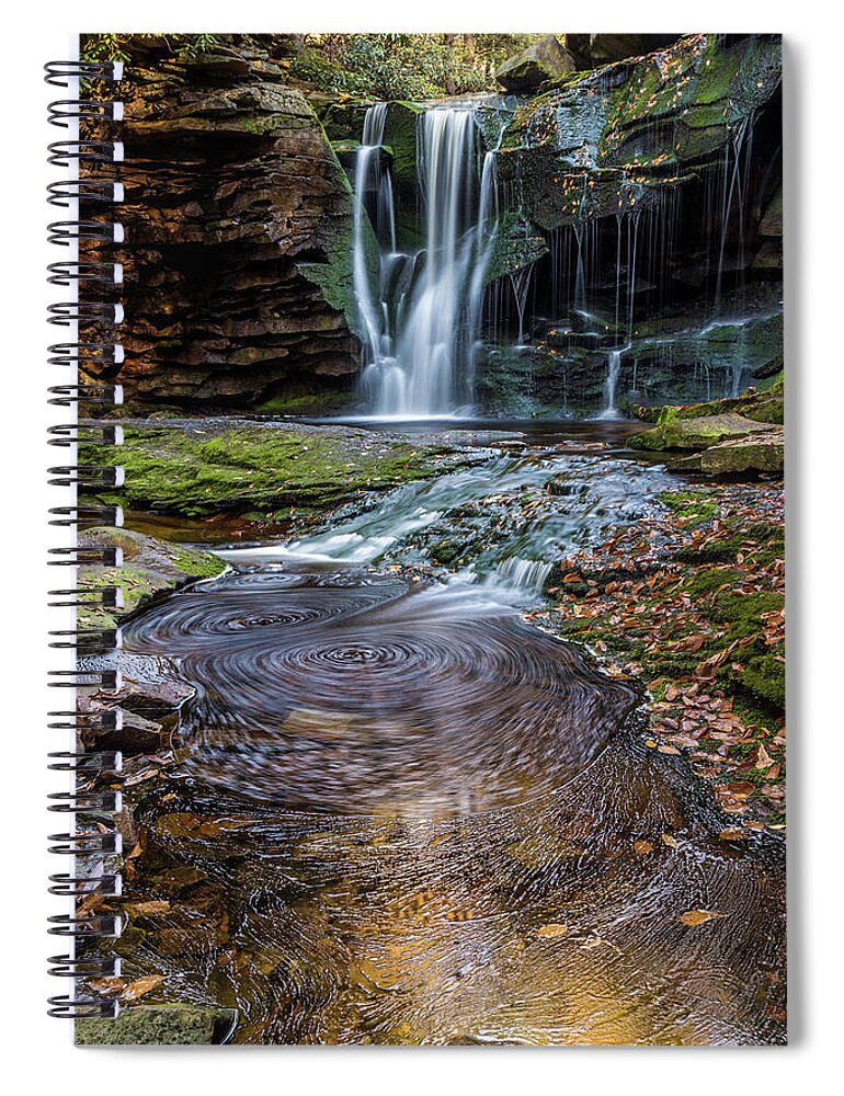 Elekala Falls Spiral Notebook featuring the photograph Elekala 3 21 02 by Joe Kopp