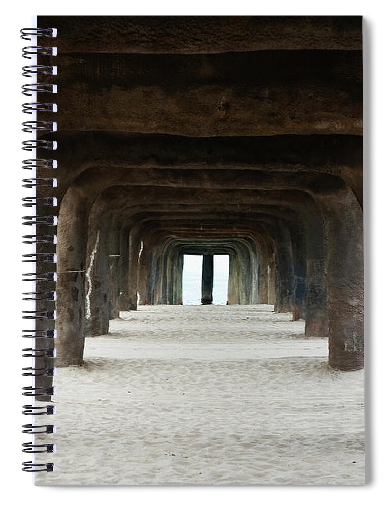 Pier Spiral Notebook featuring the photograph Elephant Legs by Lorraine Devon Wilke