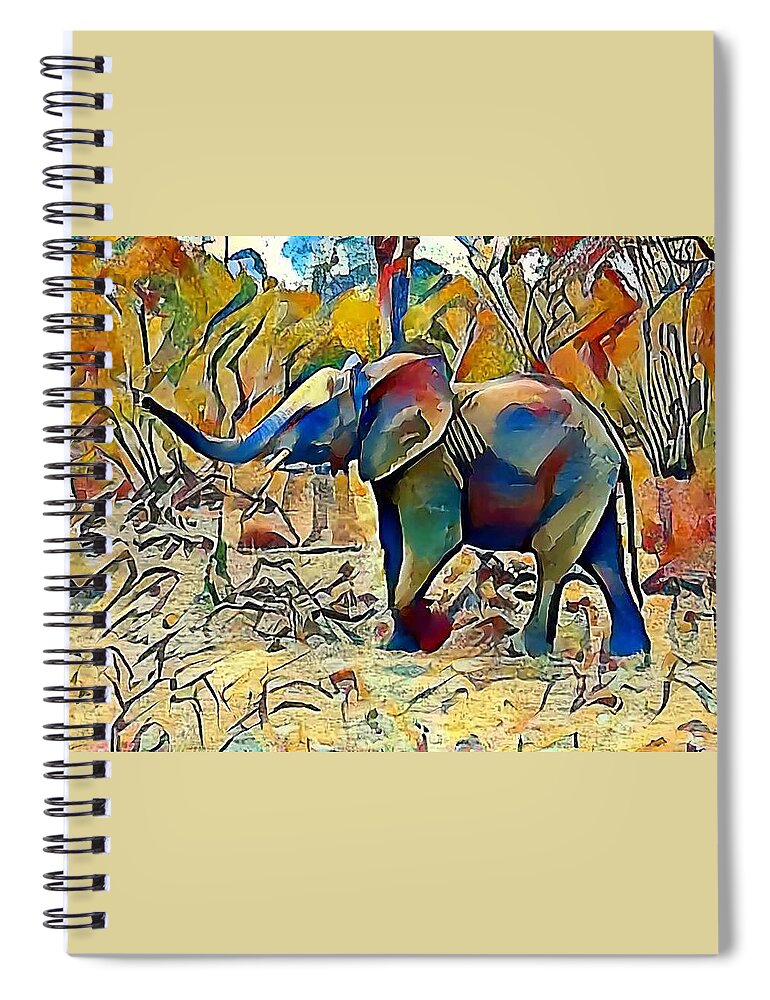 Elephant Spiral Notebook featuring the photograph Ellie by Gini Moore