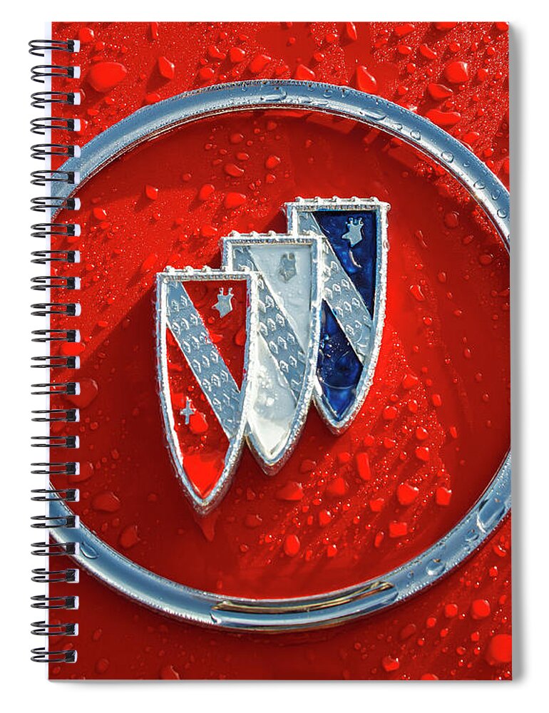 Buick Spiral Notebook featuring the photograph Emblem by Dennis Hedberg
