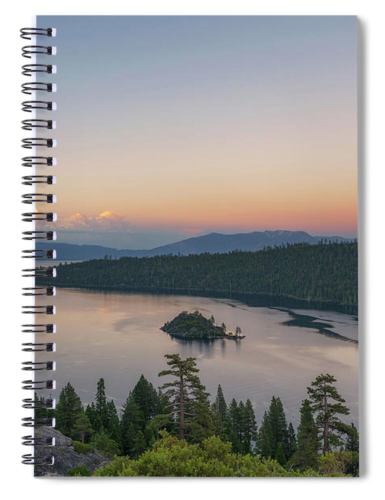 Bonsai Rock Spiral Notebook featuring the photograph Emerald Bay State Park by Michael Ver Sprill