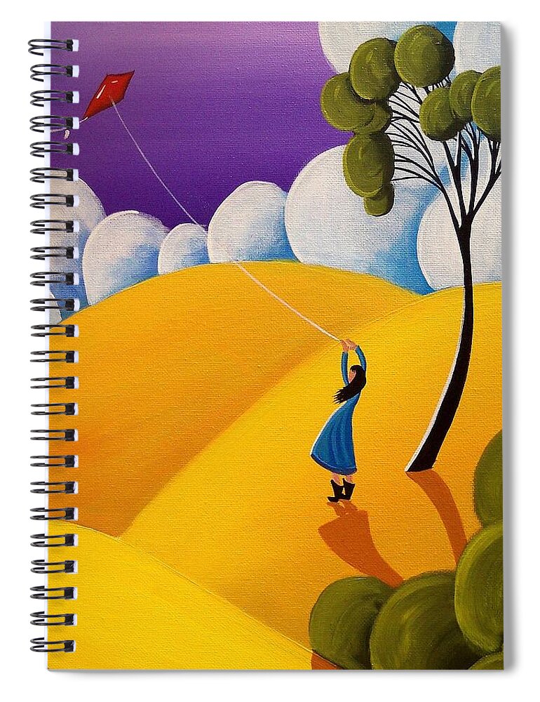 Girl Spiral Notebook featuring the painting Emily by Debbie Criswell