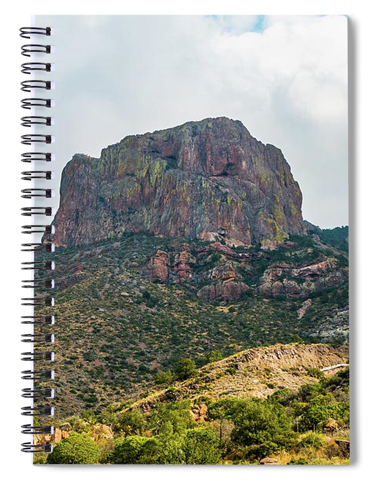 Big Bend National Park Spiral Notebook featuring the photograph Emory Peak Chisos Mountains by SR Green