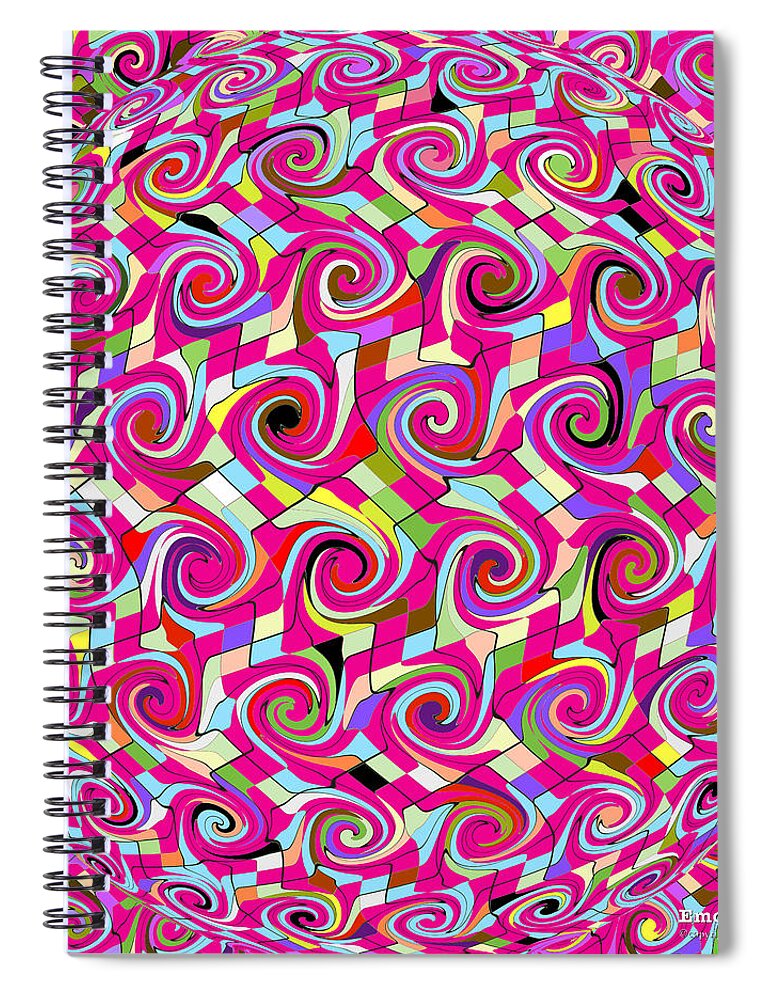 Digital Spiral Notebook featuring the digital art Emotions 318 by Brian Gryphon