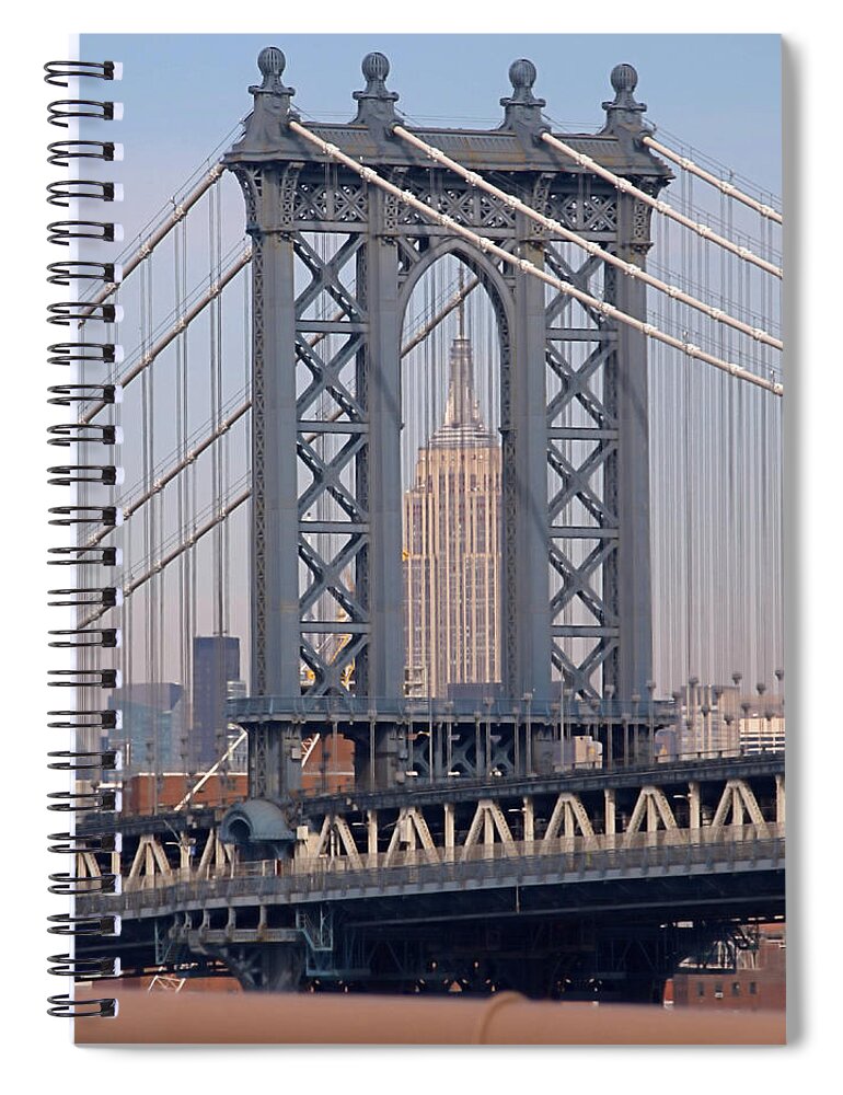 Empire State Building Spiral Notebook featuring the photograph Empire View by Newwwman