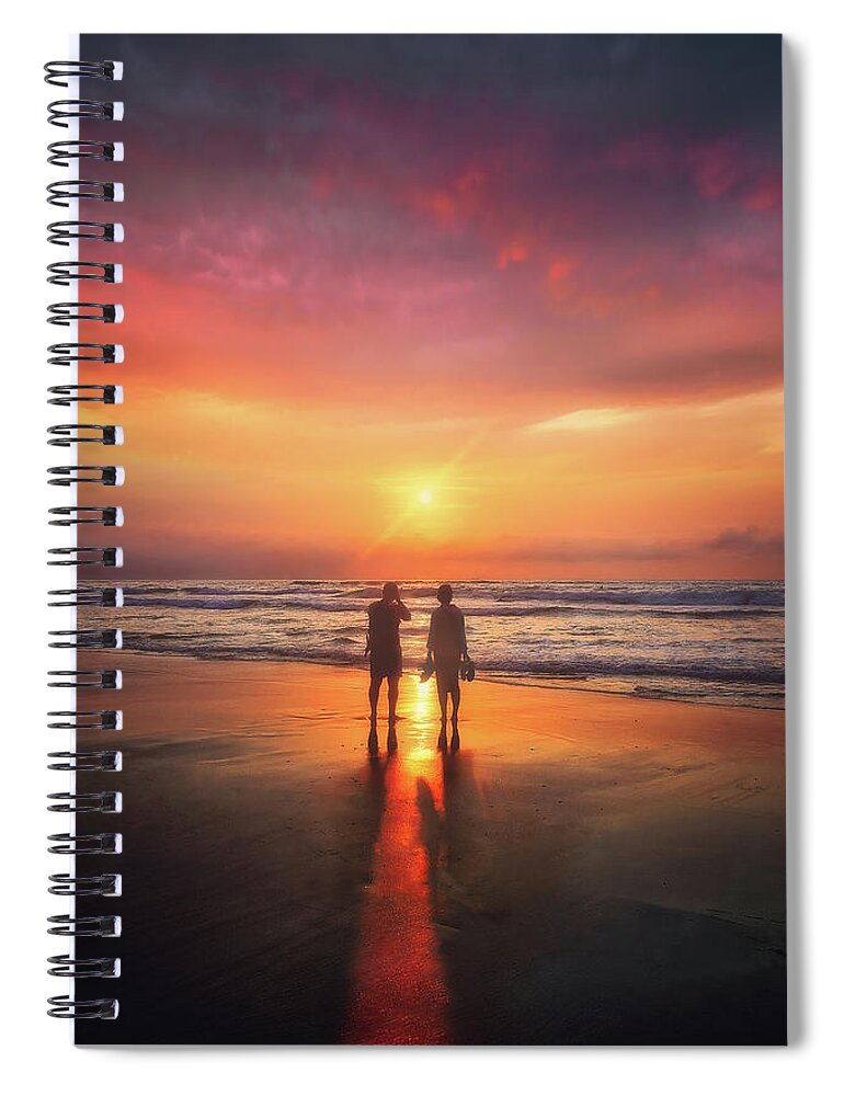 Silhouette Spiral Notebook featuring the photograph Enchanted by Mikel Martinez de Osaba