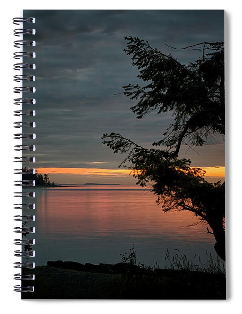 Madrona Point Spiral Notebook featuring the photograph End of the Trail by Randy Hall