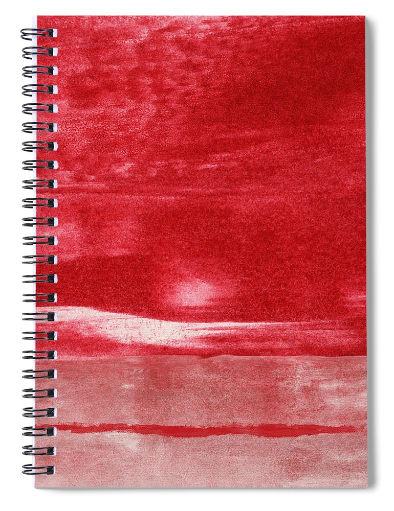 Energy Spiral Notebook featuring the painting Energy- Abstract Art by Linda Woods by Linda Woods
