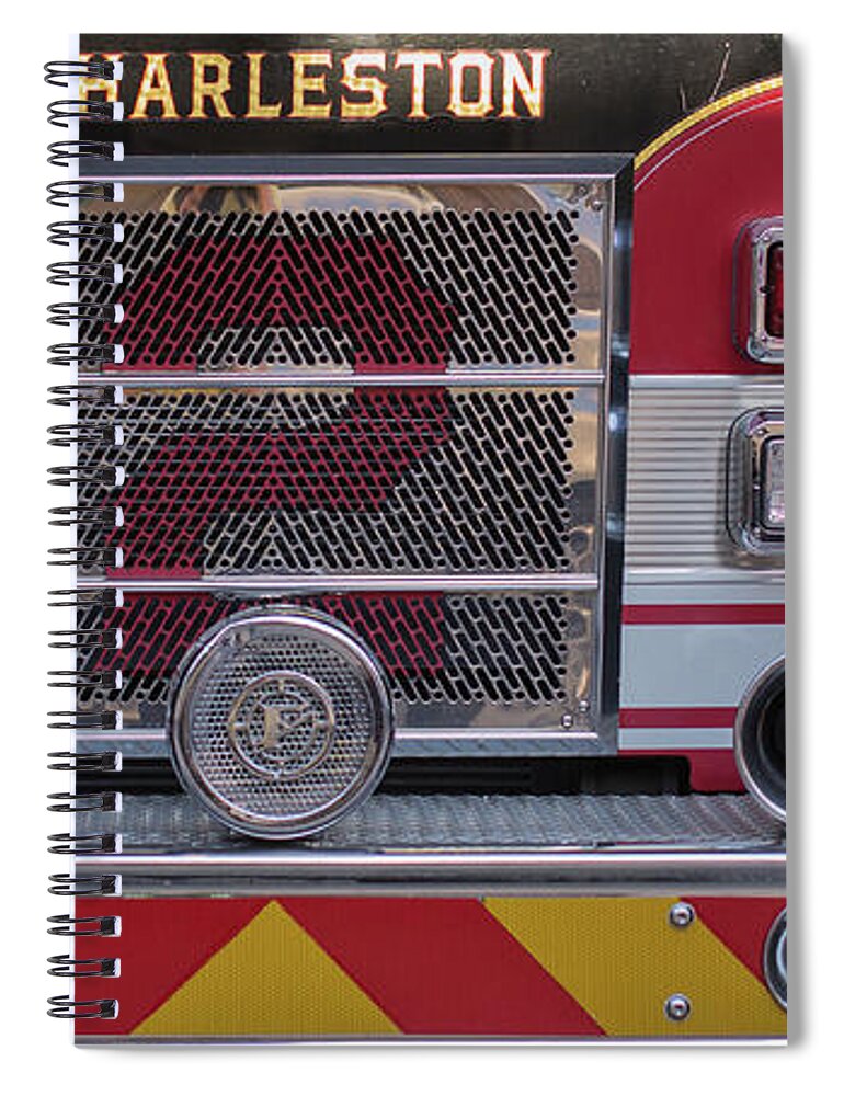 Fire Truck Spiral Notebook featuring the photograph Engine Number Two by Patricia Schaefer
