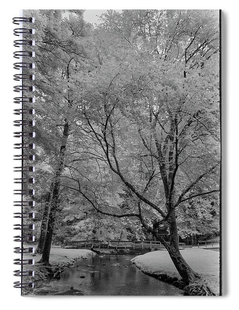 Infrared Spiral Notebook featuring the photograph Enjoy Enjoy the Great Outdoors by Jim Cook