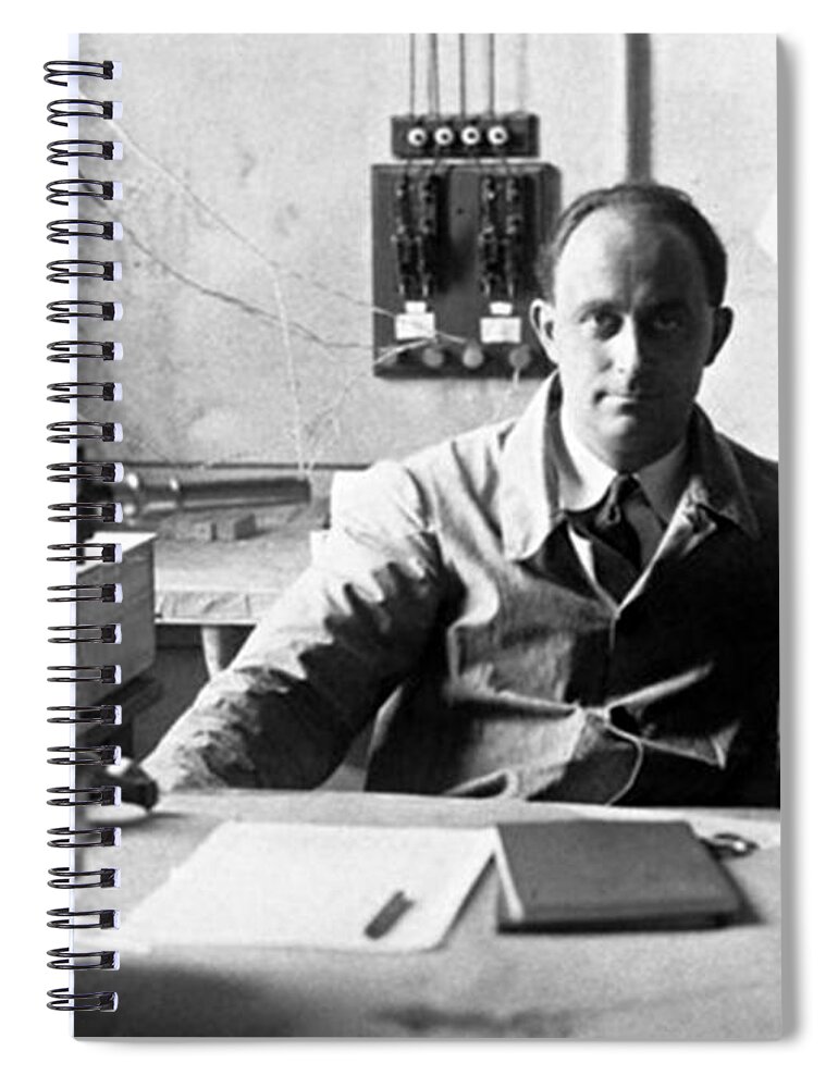 Science Spiral Notebook featuring the photograph Enrico Fermi, Italian-american Physicist by Science Source