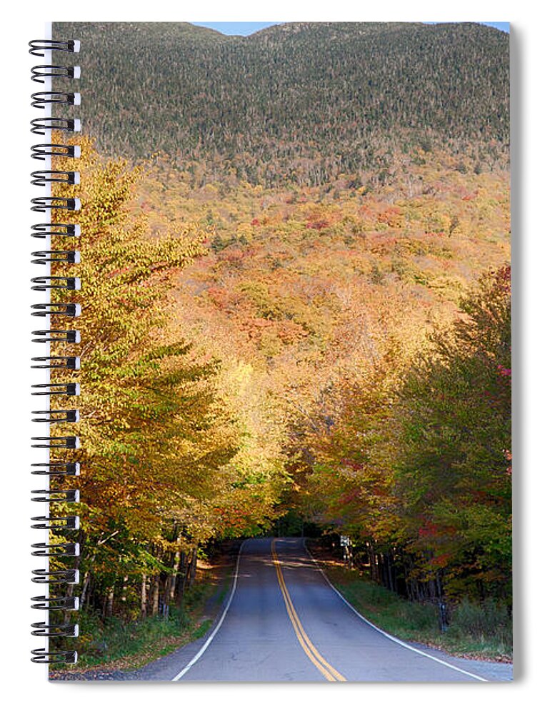 Smuggler's Notch Spiral Notebook featuring the photograph Entrance to Vermonts Smugglers Notch by Jeff Folger