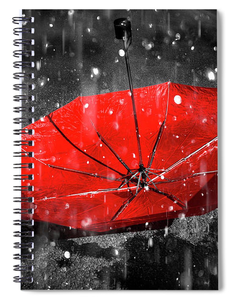 Red Spiral Notebook featuring the photograph Epiphany by Jorgo Photography