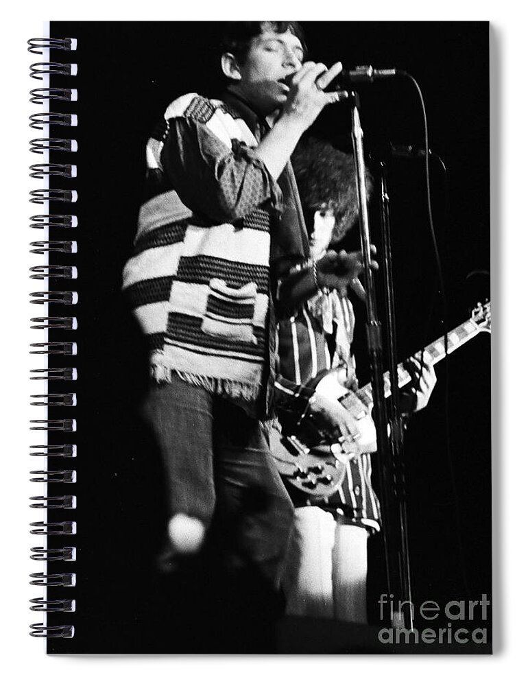 Monterey Pop Festival Spiral Notebook featuring the photograph Eric Burton 218 by Dave Allen