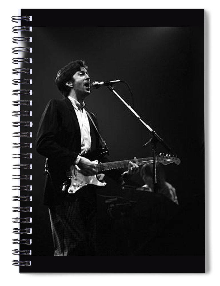 Eric Spiral Notebook featuring the photograph Eric Clapton by Dragan Kudjerski