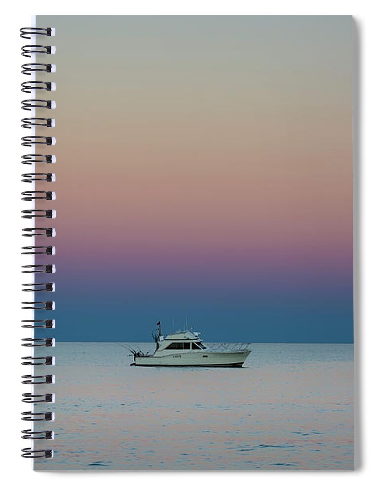 Foxy Lady Charters Spiral Notebook featuring the photograph Evening Charter by Dan Hefle
