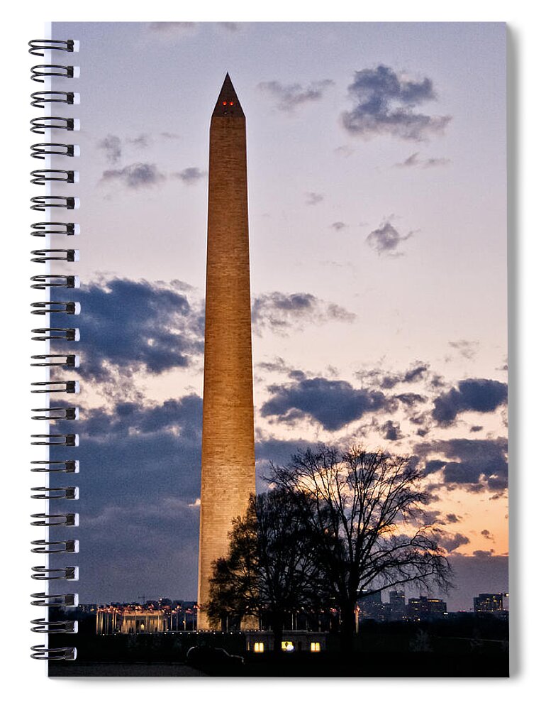 Monument Spiral Notebook featuring the photograph Evening Inspiration by Christopher Holmes