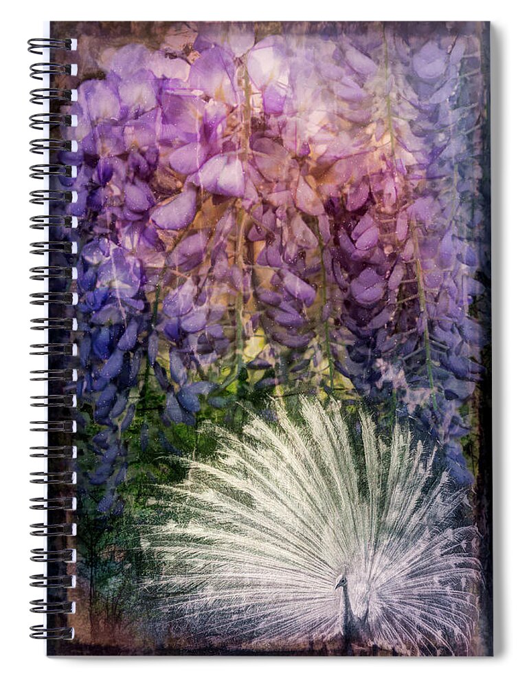 Appalachia Spiral Notebook featuring the photograph Evening Lavenders by Debra and Dave Vanderlaan