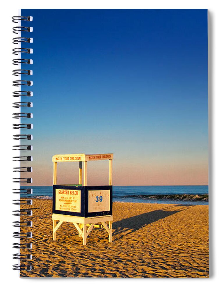 Evening Solitude Spiral Notebook featuring the photograph Evening Solitude by Carolyn Derstine