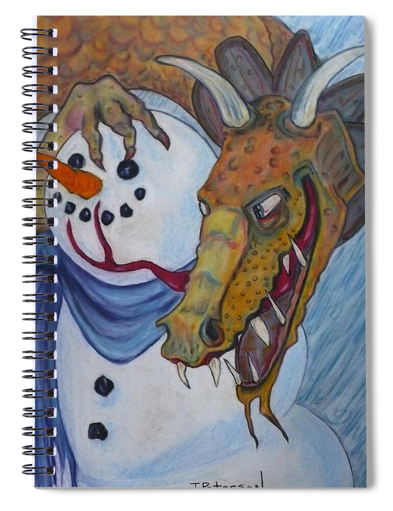 Dragon Spiral Notebook featuring the painting Ever Have One Of Those Days by Todd Peterson