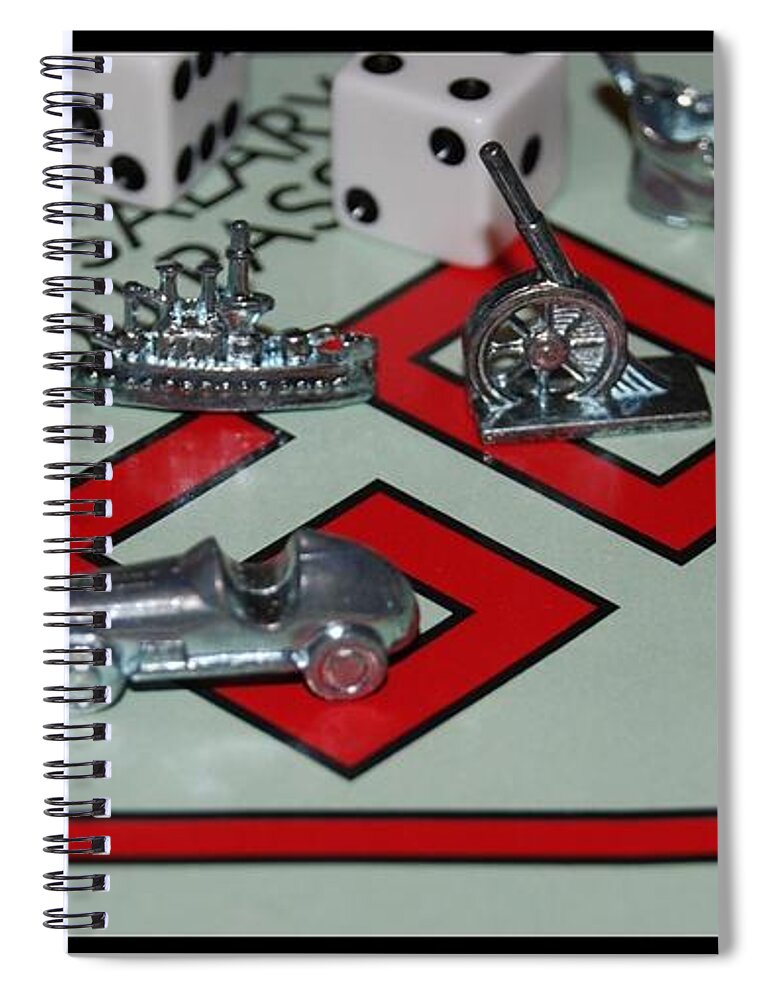 Monopoly Spiral Notebook featuring the photograph Everyone Pass Go by Rob Hans