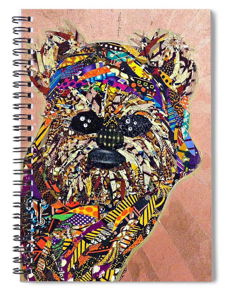 Star Wars Spiral Notebook featuring the tapestry - textile Ewok Star Wars Afrofuturist Collection by Apanaki Temitayo M