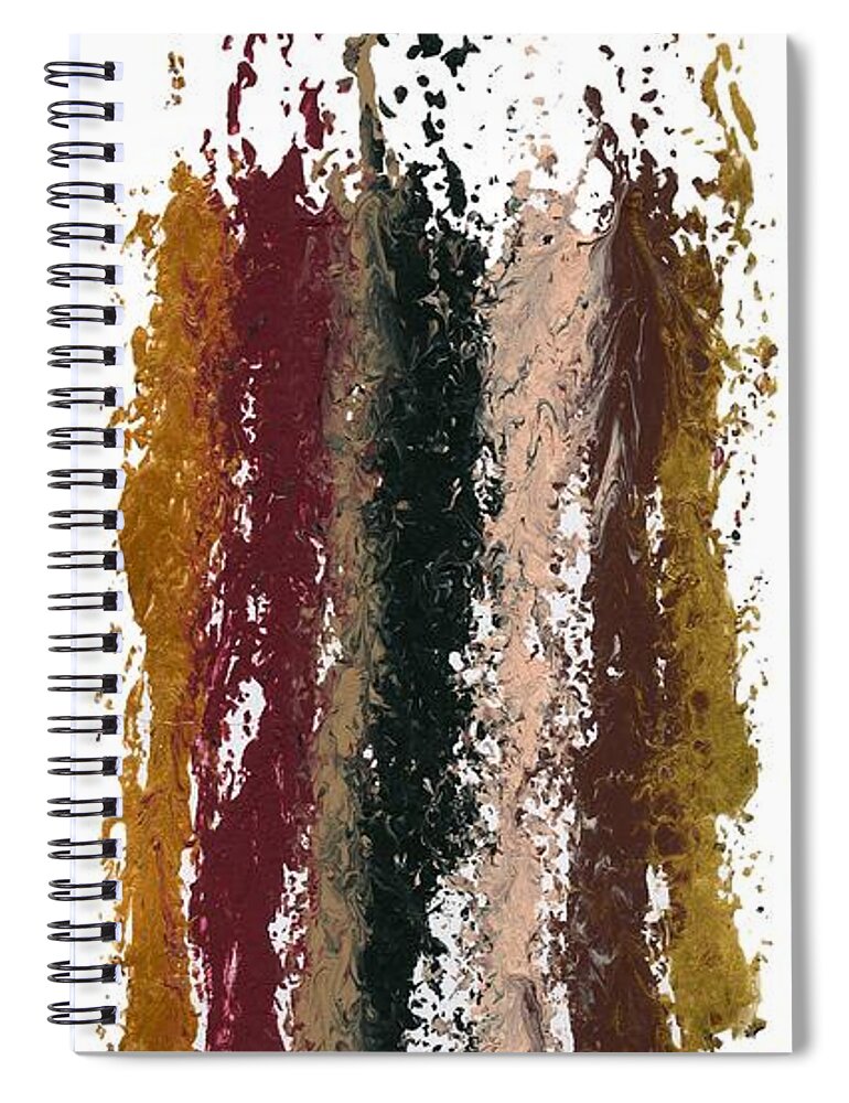 Lori Kingston Spiral Notebook featuring the painting Exclamations 1 by Lori Kingston