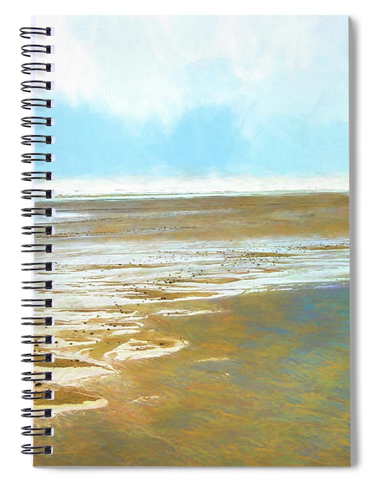 Photopainting Spiral Notebook featuring the photograph Expanse by Allan Van Gasbeck