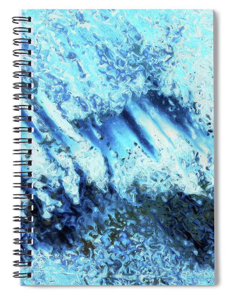 Expansive Spiral Notebook featuring the digital art Expansive by Tom Druin