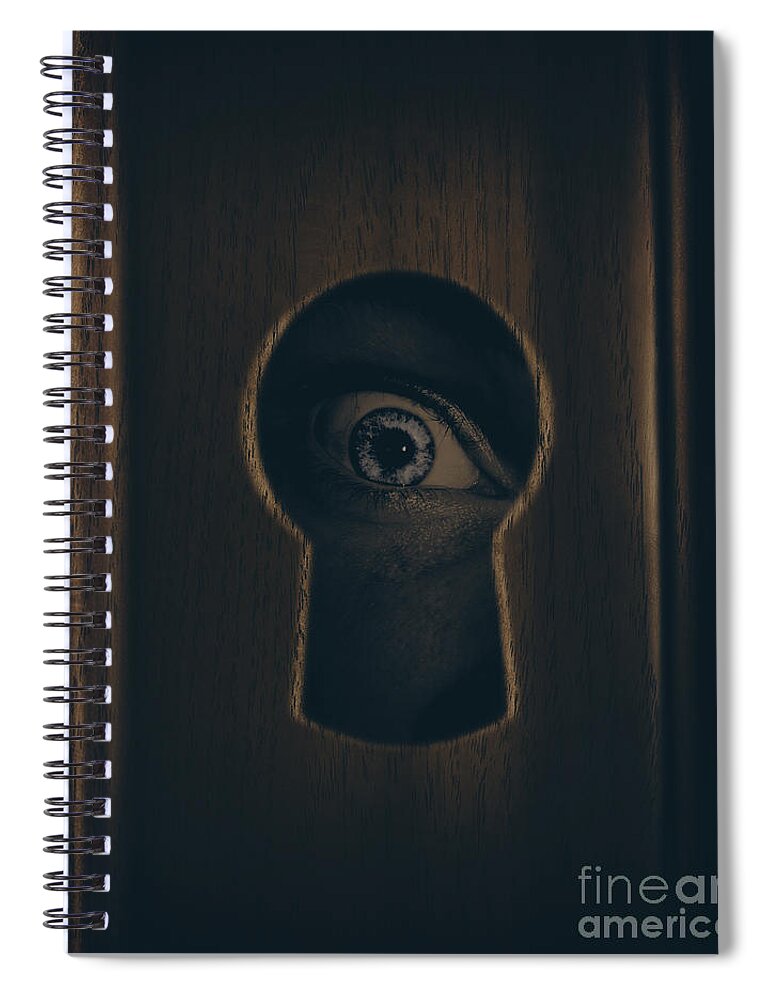 DOORS - Seek Eye hide and Seek horror eyes | Spiral Notebook