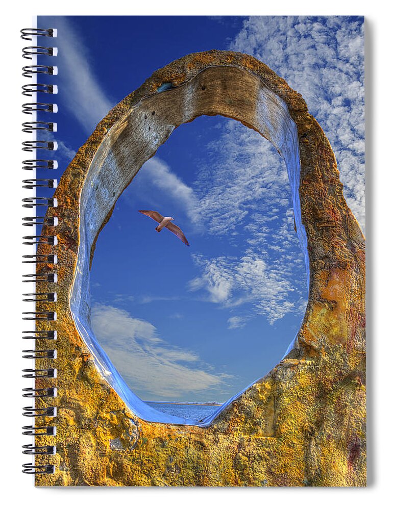 Eye Of Odin Spiral Notebook featuring the photograph Eye of Odin by Paul Wear