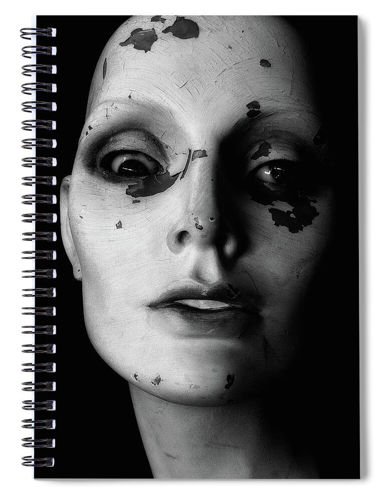 Newel Hunter Spiral Notebook featuring the photograph Tired Eyes by Newel Hunter